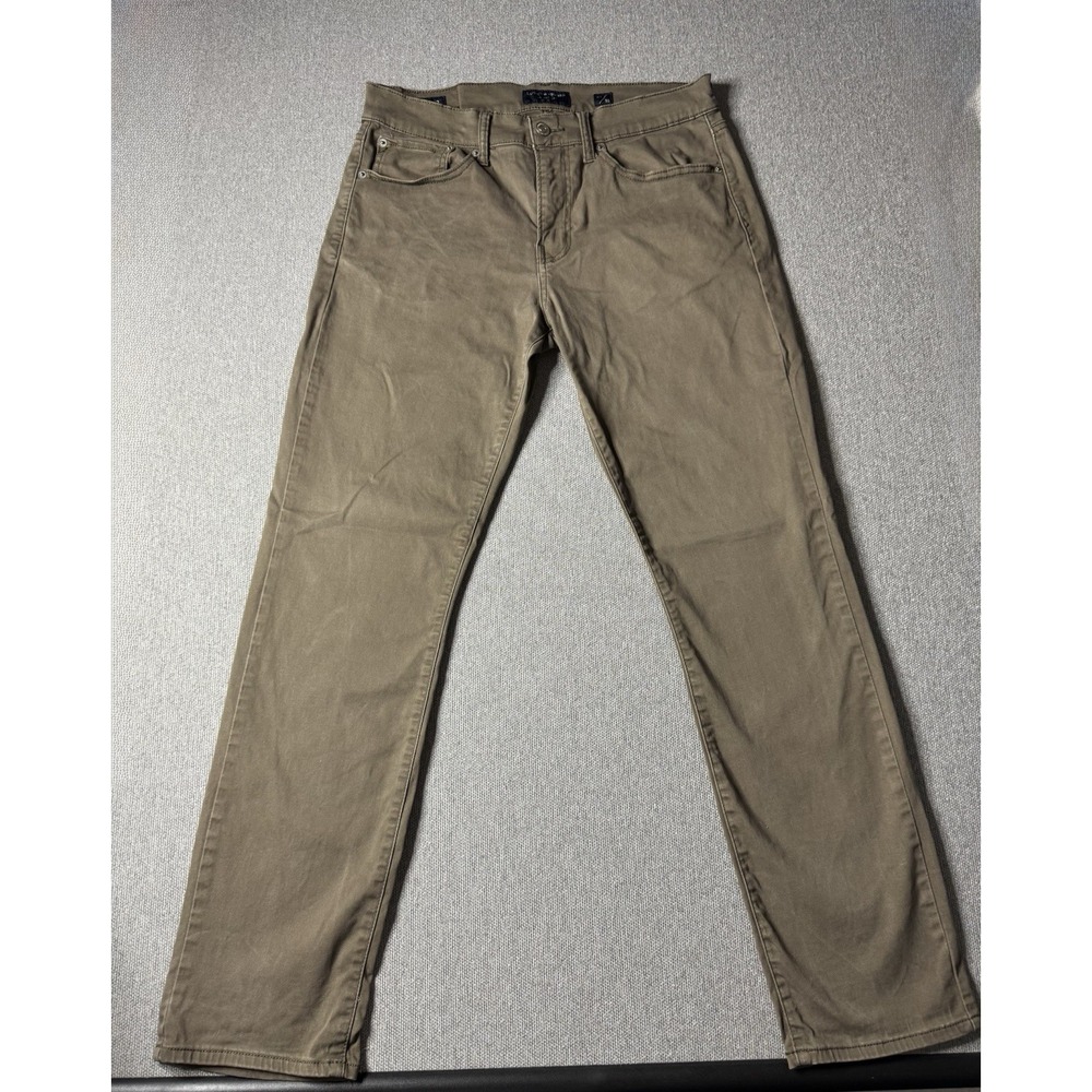 Lucky Brand Men's Brown 121 Slim Straight Pants Size 31 X 30 Stretch Soft Denim